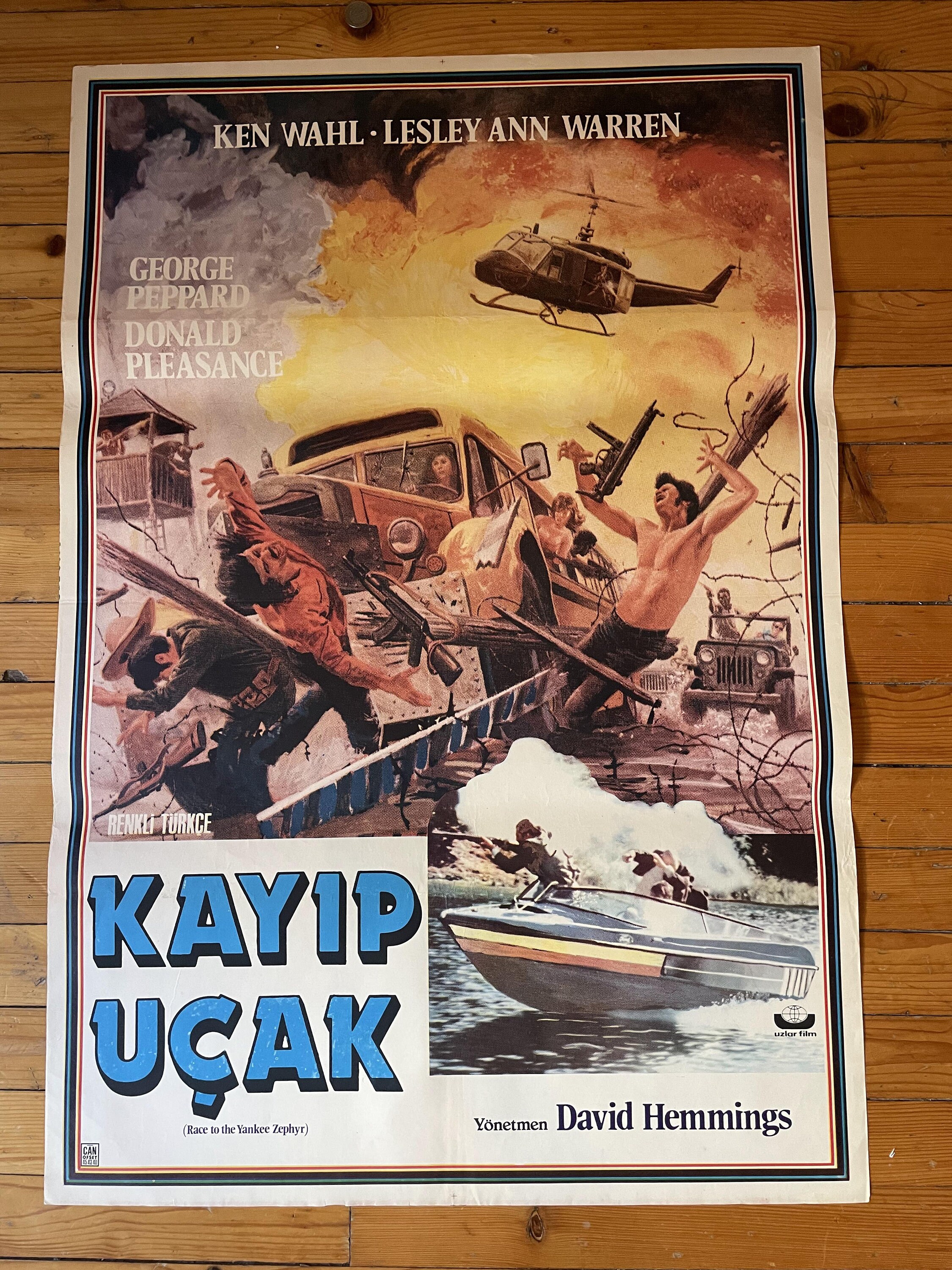 1981 Treasure of the Yankee Zephyr Original Turkish Movie Poster