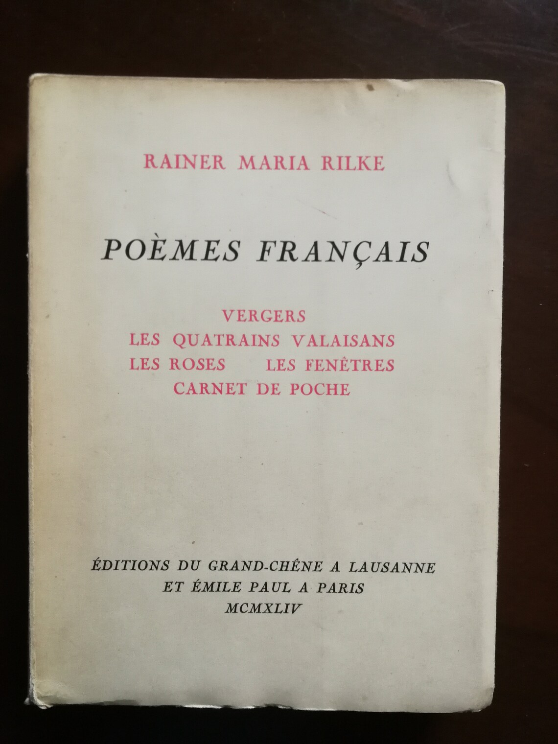 Rainer Maria Rilke, poèmes et poésie