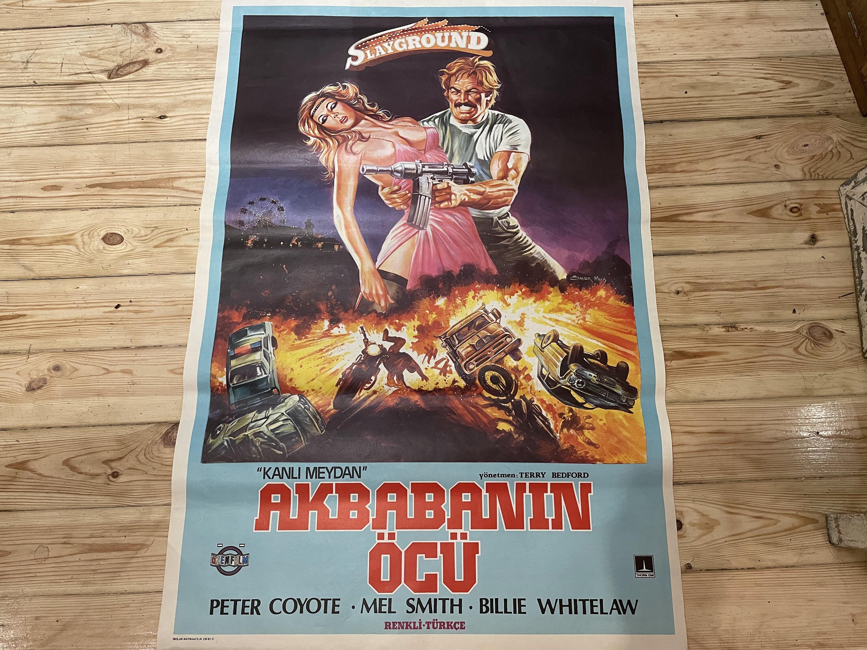 1983 Slayground. Original One Sheet Movie Poster. Vintage Poster