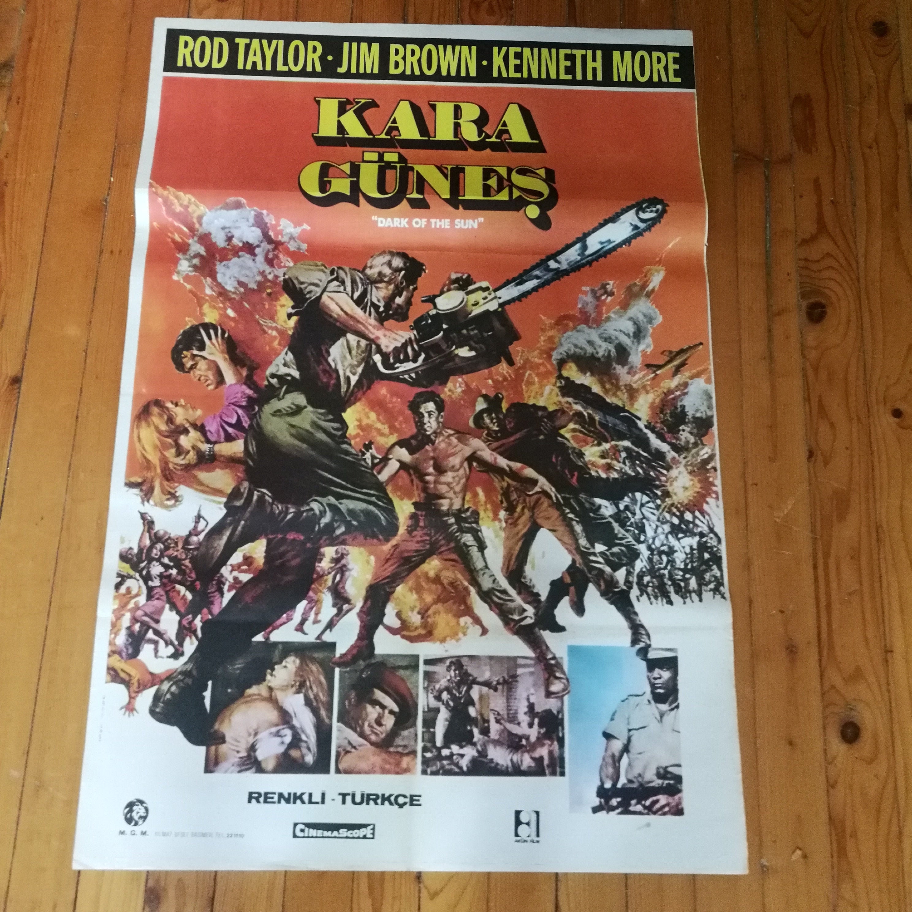 The Mercenaries  Vintage Movie Poster. Film art. Retro Poster.