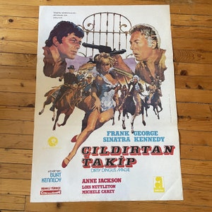 Afiche original de la película Dirty Dingus Magee de 1970. Afiche de película vintage