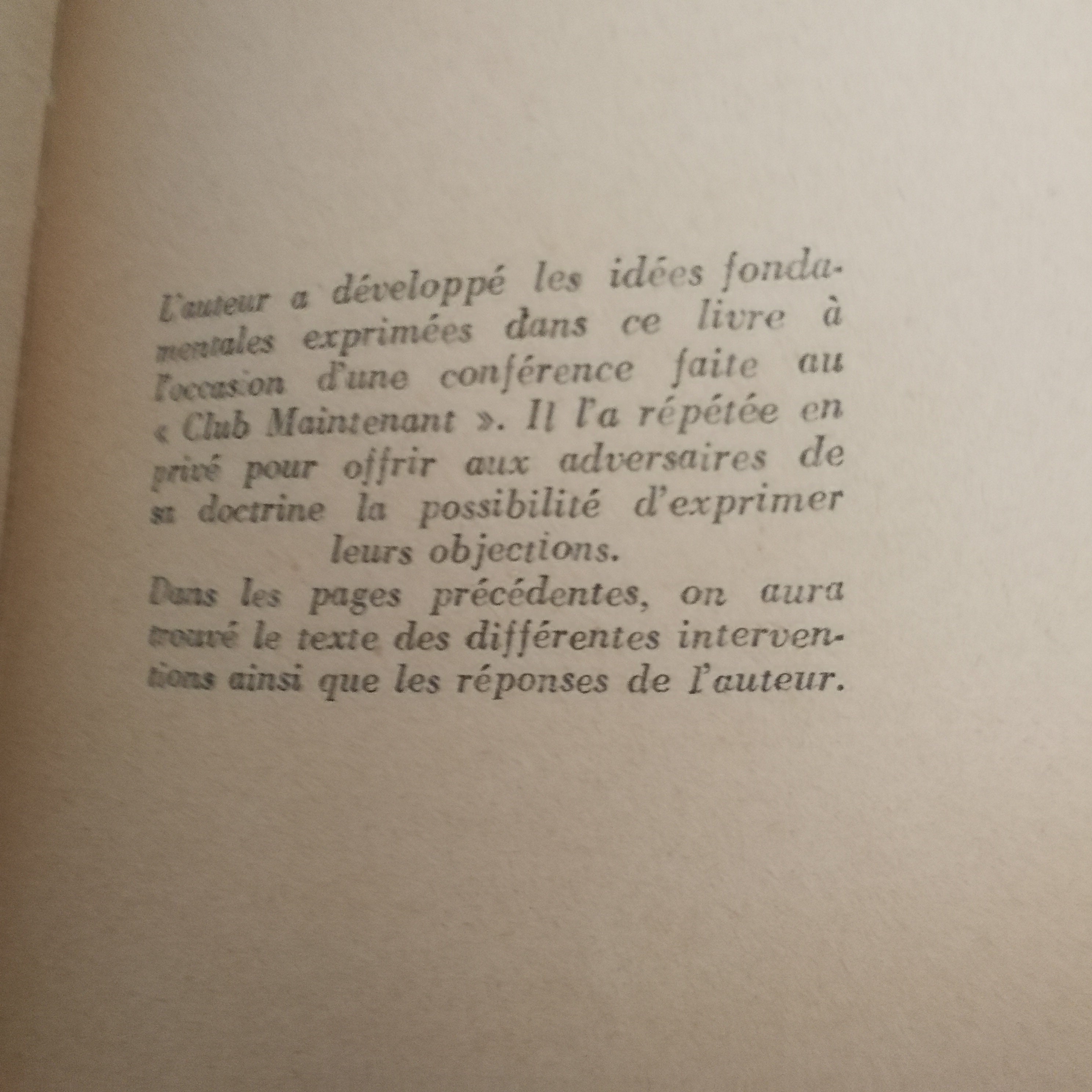 1948年 人間主義の実存主義。ジャン＝ポール・サルトル。希少版