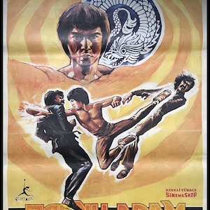 Il ritorno della tigre Bruce Li Arti Marziali Vintage Original Movie Poster