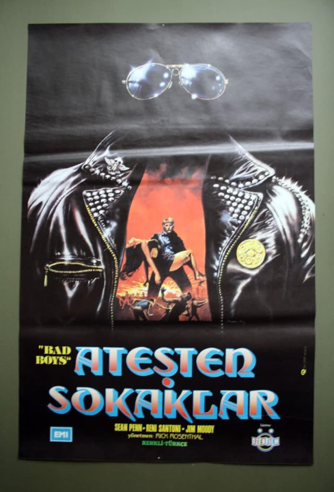 バッドボーイズ トルコ版映画ポスター。ショーン・ペン (1983