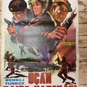 1968 El platillo de bambú. Póster original de una hoja de película. Cartel de época. Obra de arte. Arte cinematográfico. Ilustraciones del cartel. Película de ciencia ficción de los años 60.