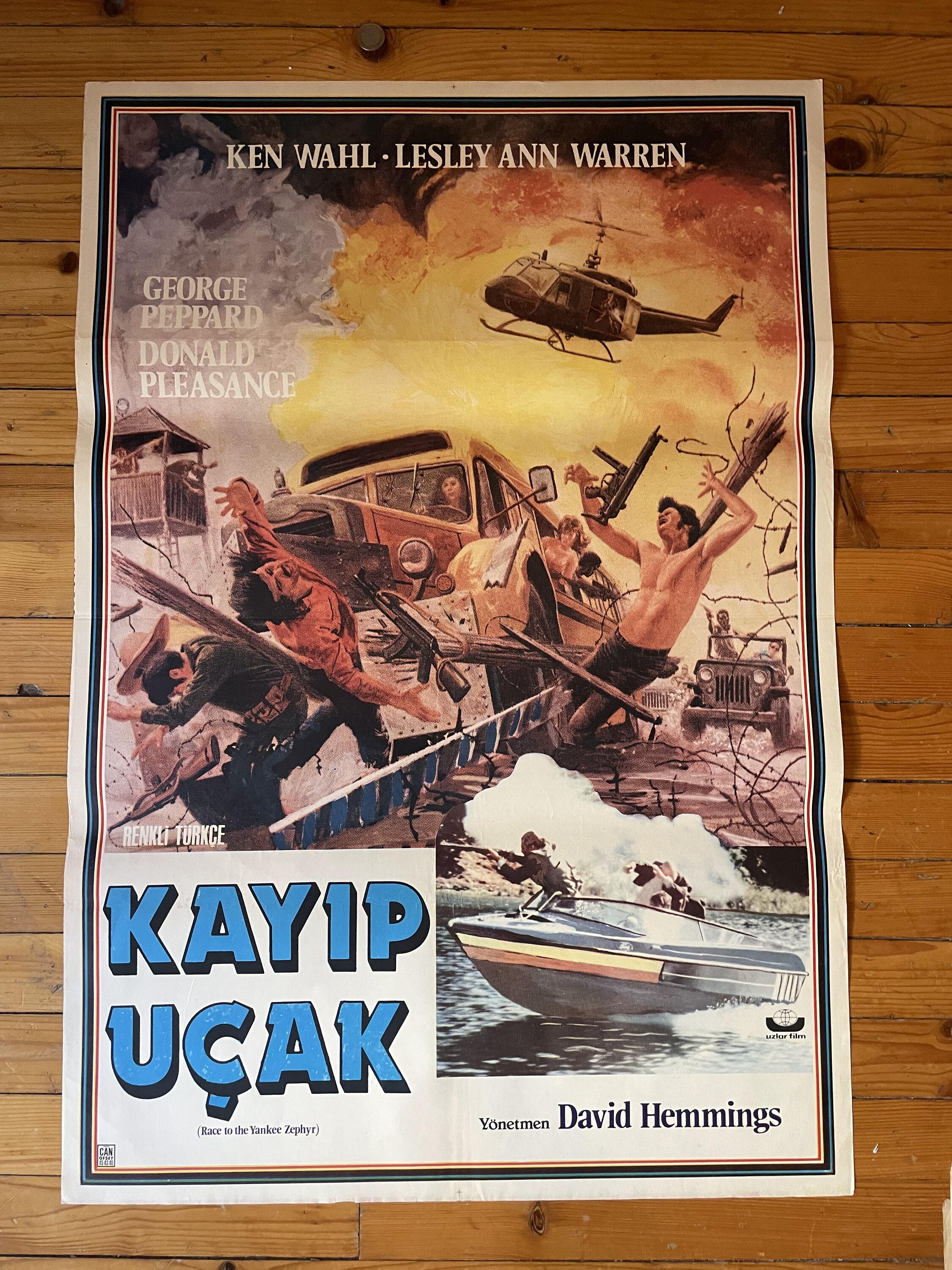 1981 Treasure of the Yankee Zephyr Original Turkish Movie Poster