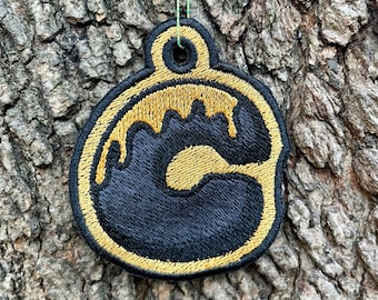 Cheddar & Frens Embroidered Christmas Ornament