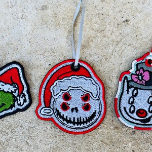 Weihnachtsanhänger - Alien Grinch Alien Santa Jack - Frosty The Snow Fren