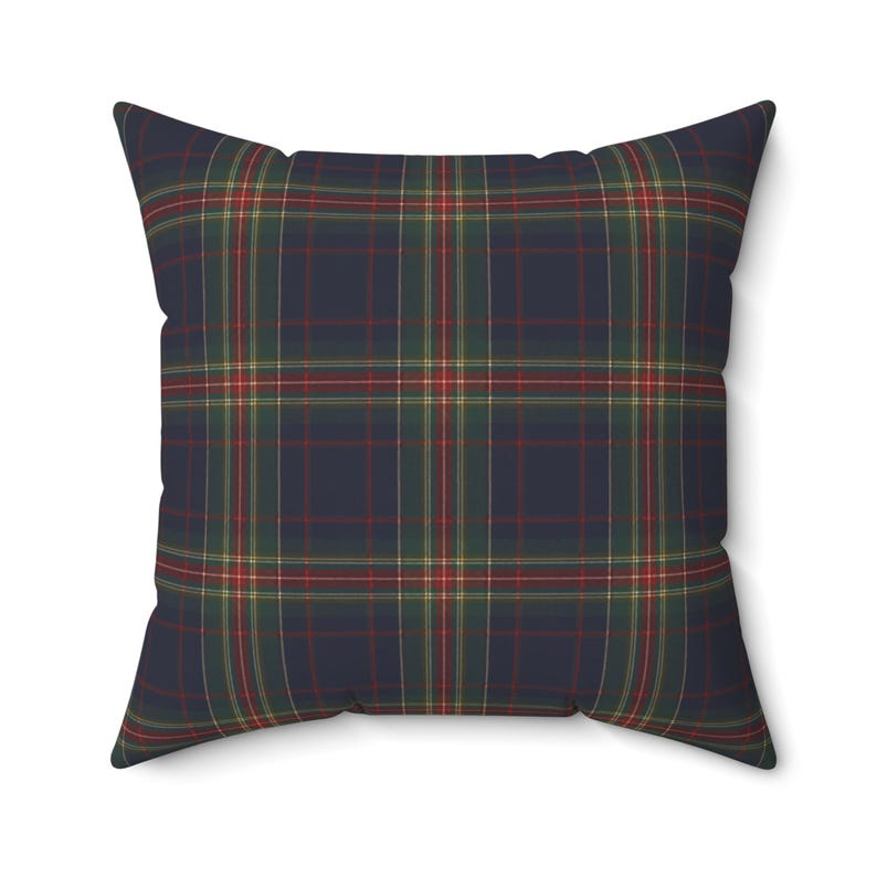 Navy Rot Grün Tartan Plaid Spun BIG SIZE Kissen | Erbs Tartan Kissen Bild 3