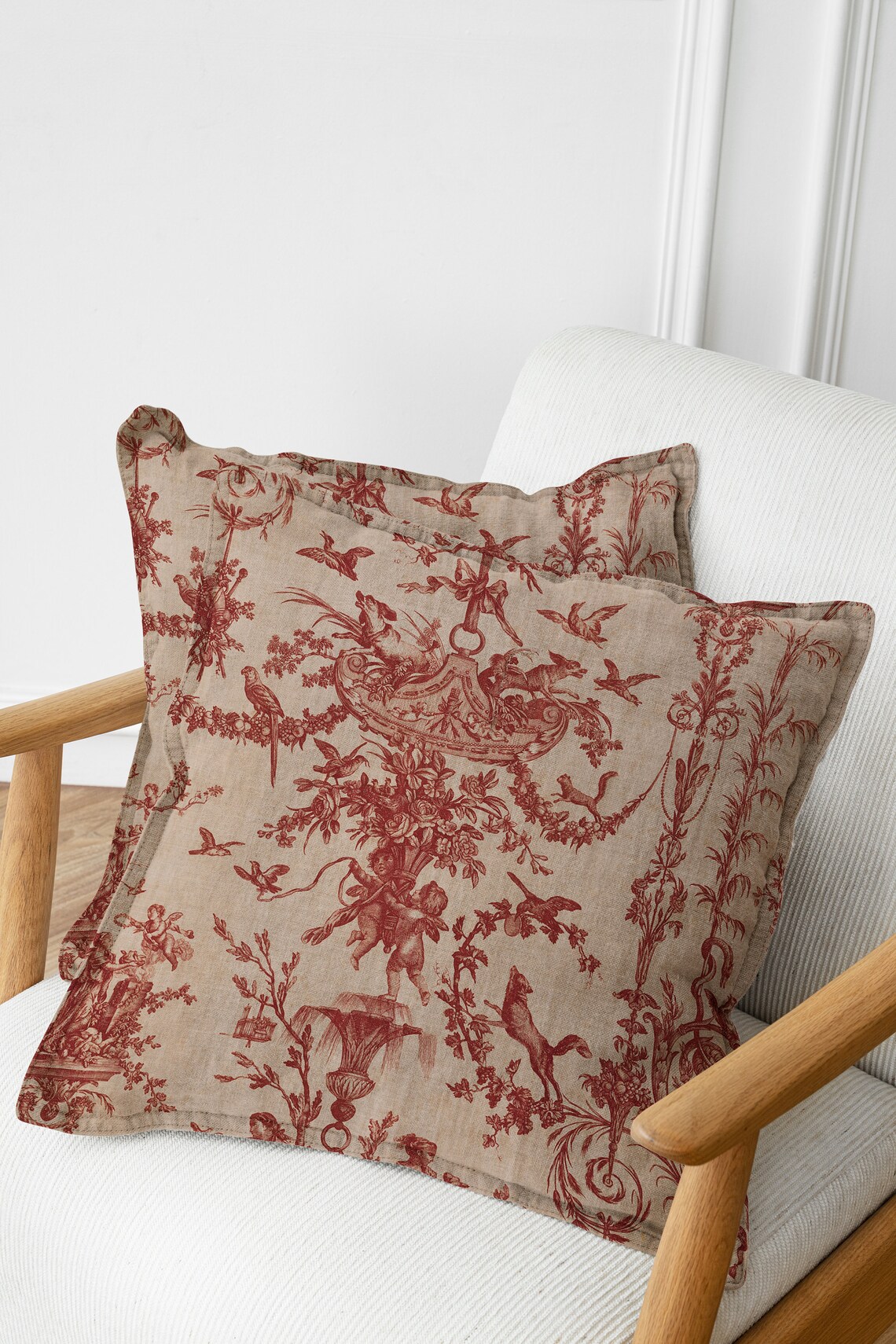 Antique French Pattern Created in 1789 Printed Pillow. - Etsy