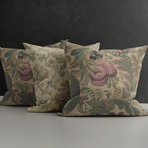 Vintage Textile Pattern created in 1918 Printed Pillow Case