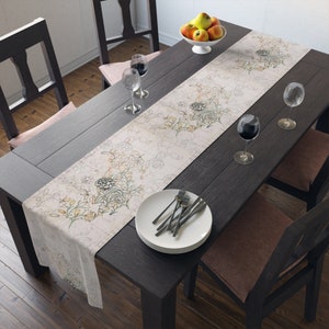 William Morris&#39;s Wild Tulip (1884) famous artwork Printed Table Runner