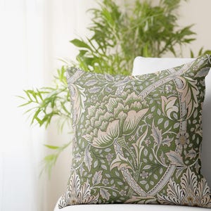William Morris Vintage Pattern created between 1917-1925 Printed Pillow Case