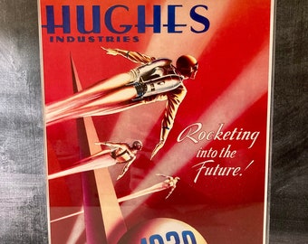 The Rocketeer Hughs Industries Worlds Fair Poster 11x17 Custom Made Stunning Color