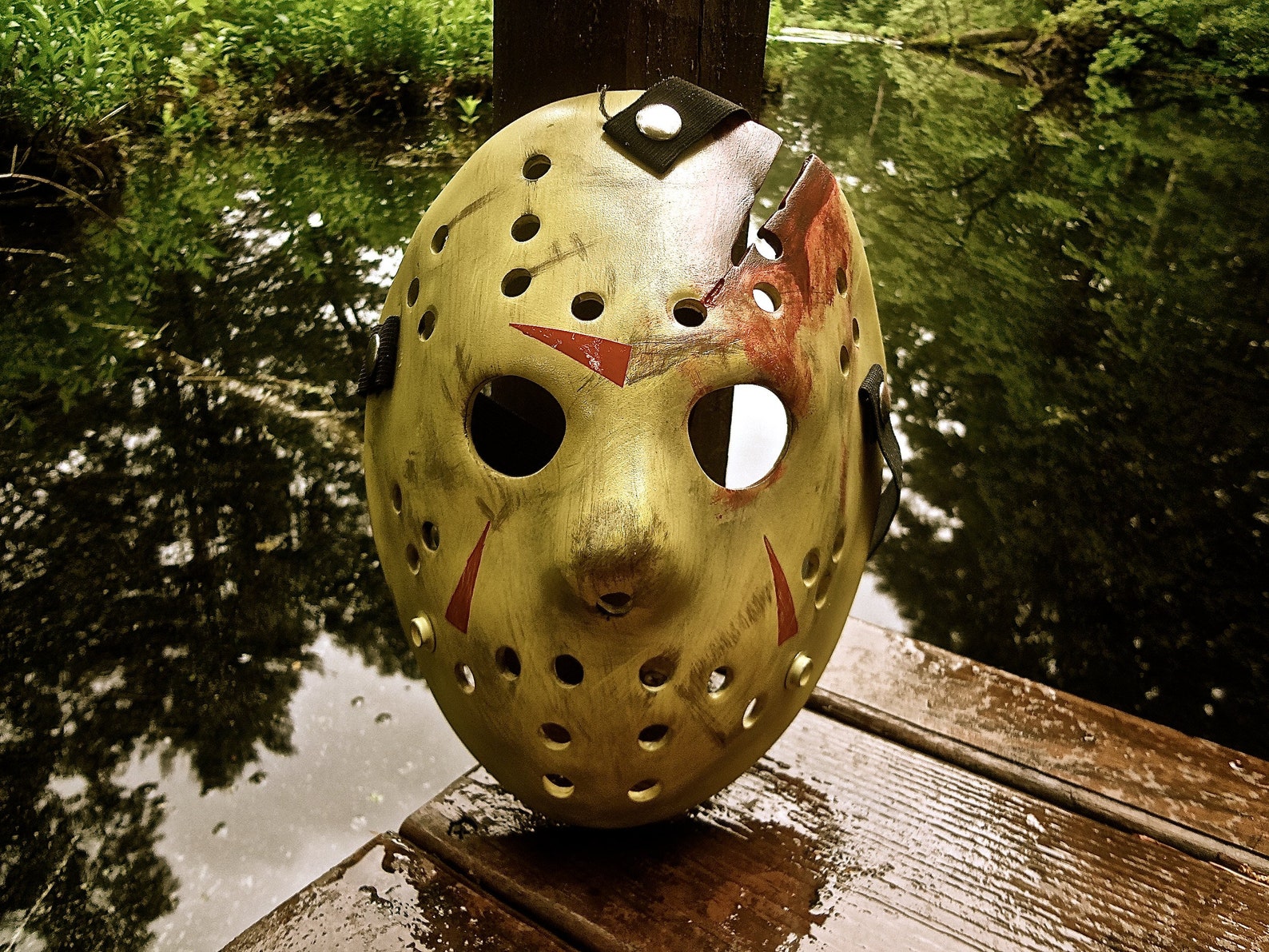 Friday The 13th Jason Mask Part 4 With FX Blood 1/1 screen | Etsy