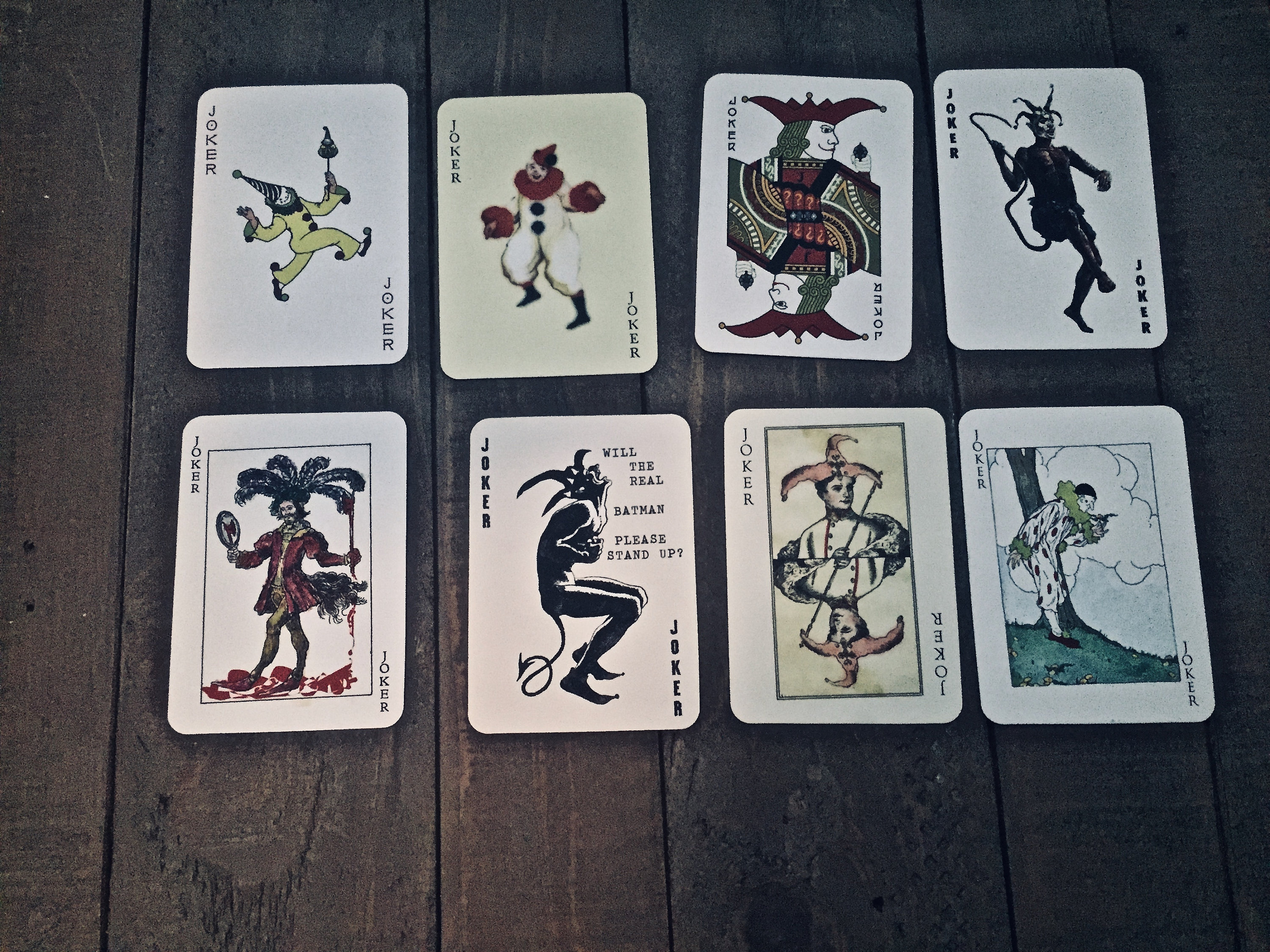 The Joker Batman The Dark Knight Death Cards 1 1 Stunning Etsy