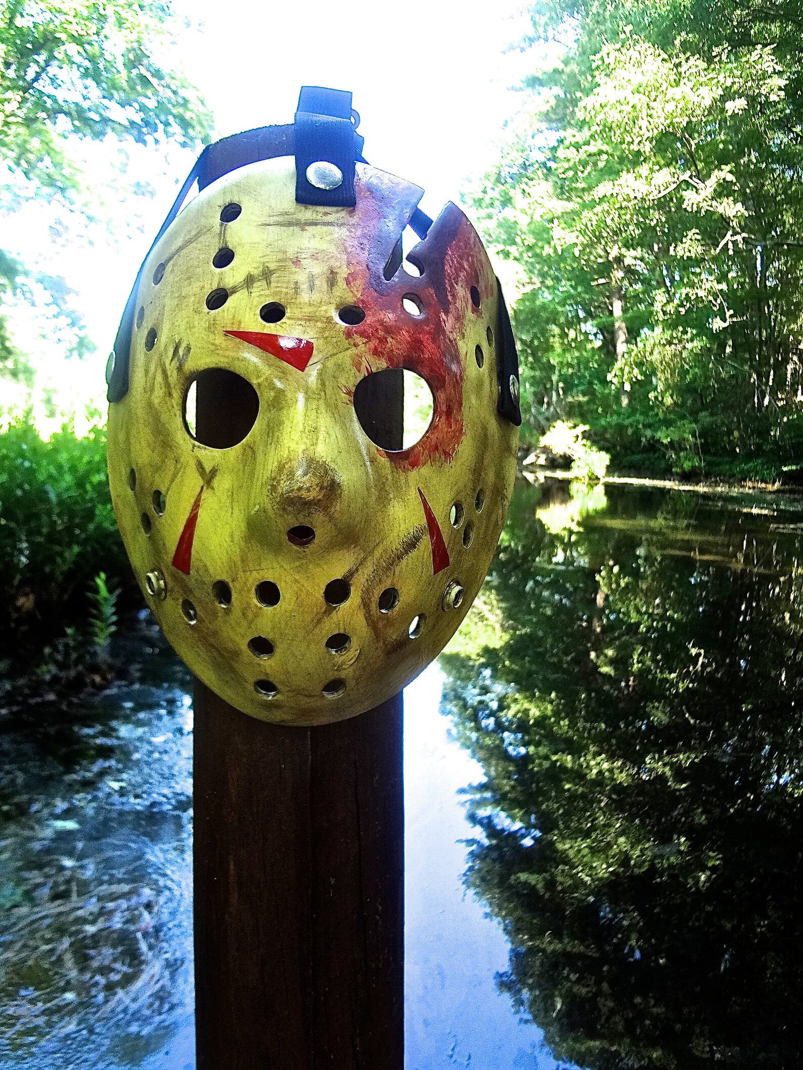 Friday the 13th Jason Mask Part 4 With FX Blood 1/1 Screen - Etsy
