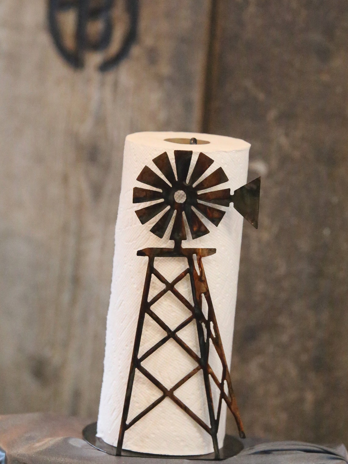 Metal Art Windmill Paper Towel Holder Etsy Australia