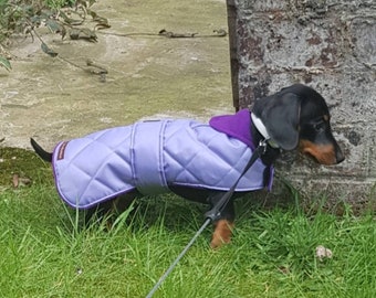 waterproof and fleece puppy/small dog coats handmade bespoke quilted