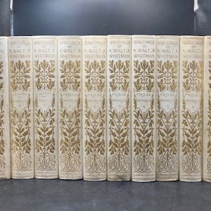 1902. Walt Whitman. The Complete Writings of... Limited Edition #271/500. Signed and Numbered by publisher. 10 volumes. Book-Lovers Edition.