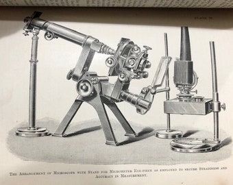 Microscope and Its Revelations by the Late William B Carpenter, With twenty-one plates and eight hundred wood engravings, 1891, Seventh Ed