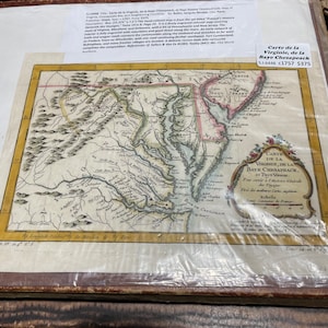 Map of Virginia, Chesapeake Bay, and Neighboring Countries