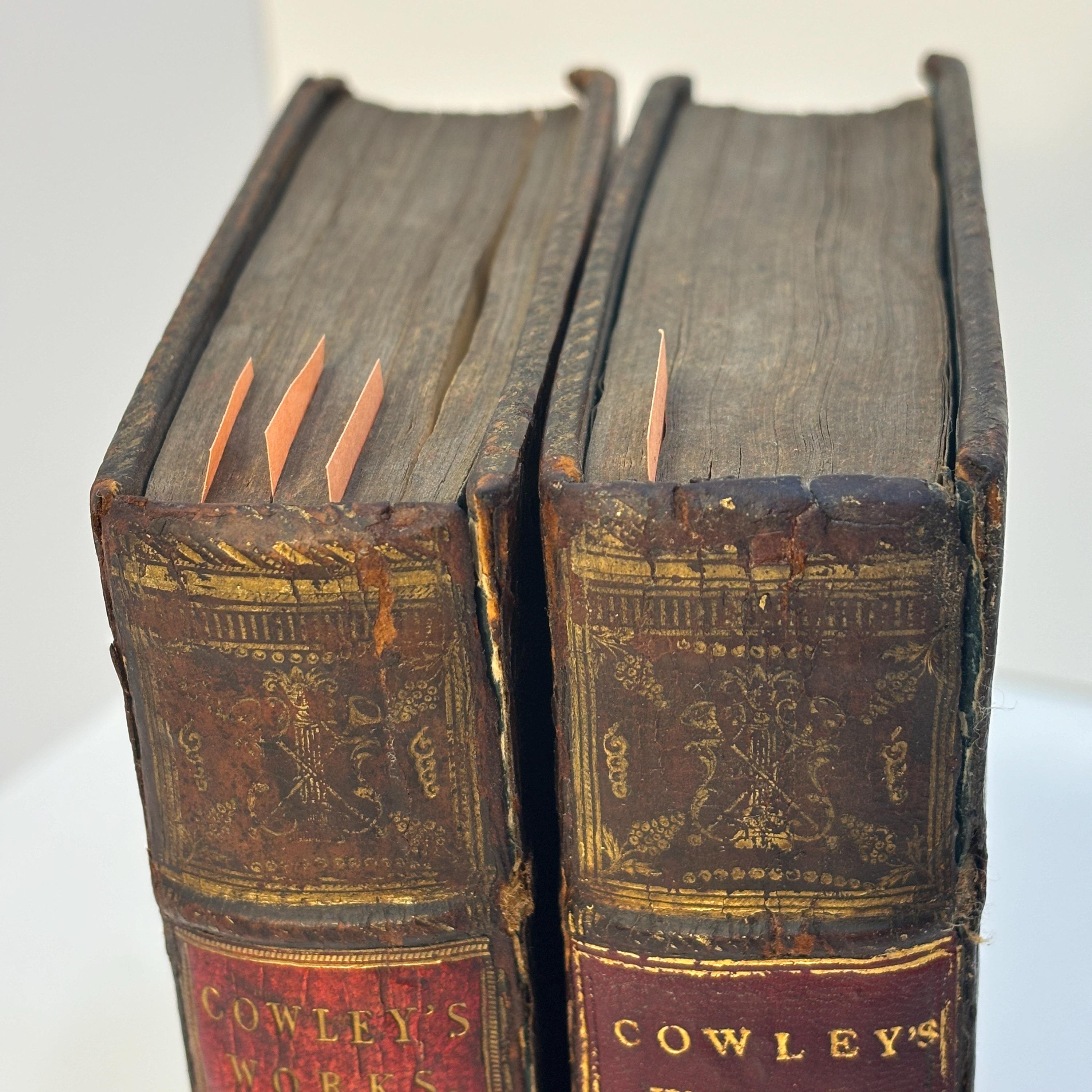 The Works of Mr. Abraham Cowley: In Two Volumes. Consisting of Those Which were Formerly Printed; and Those which He Designed for the Press; Published Out of the Author's Original Copies. With the Cutter of Coleman-Street. The Eleventh Edition, Adorned with Cuts. — photograph 8.