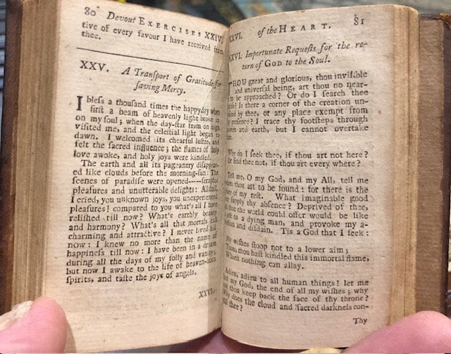 Devout Exercises of the Heart in Meditation, Soliloquy, Prayer and Praise. By the late pious and ingenious Mrs Elizabeth Rowe. Reviewed and published, at her request, by I. Watts, D.D. — photograph 8.