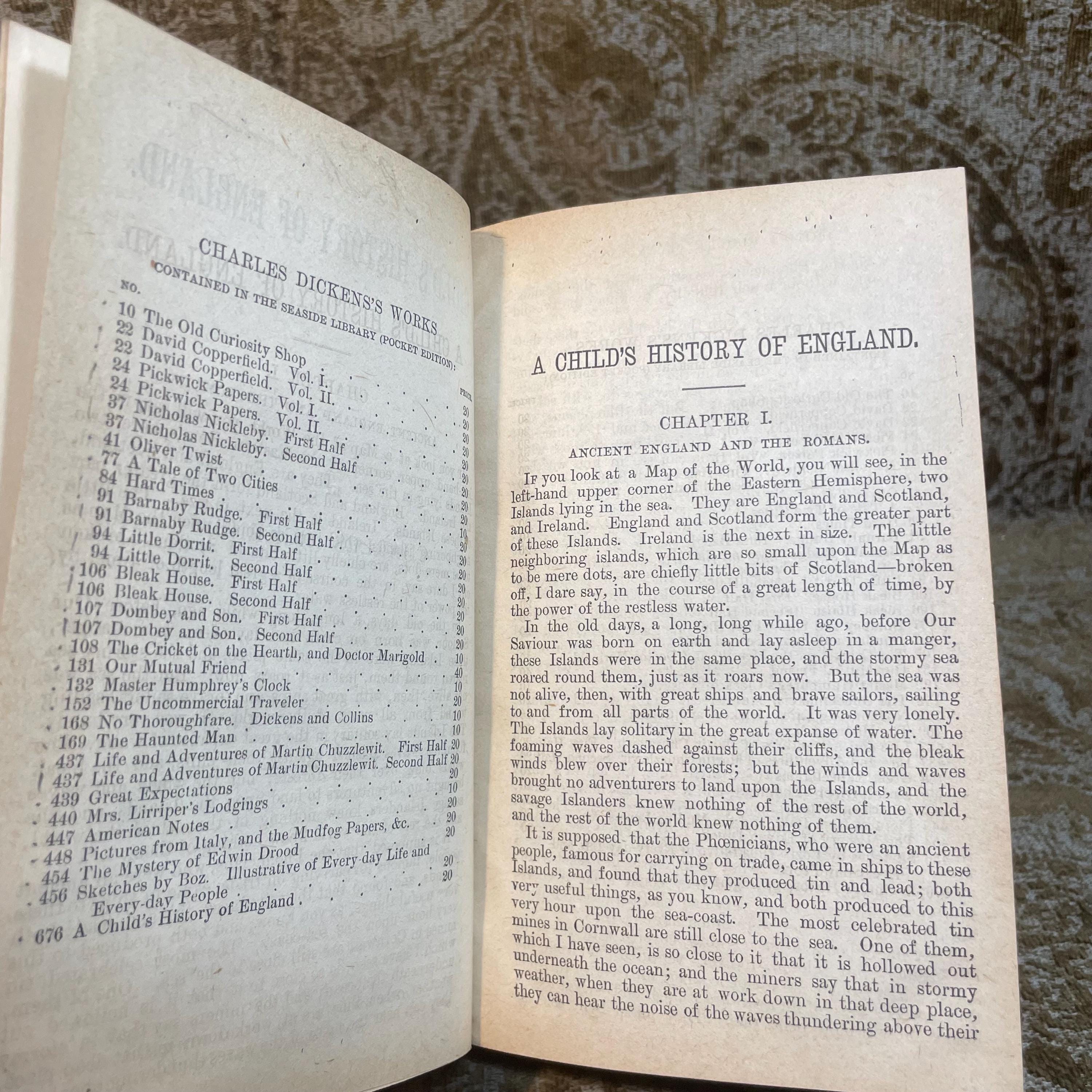 Three Volumes by Charles Dickens: A Child's History of England, The Mystery of Edwin Drood, No Thoroughfare (with Wilkie Collins) Seaside library (Pocket edition) — photograph 7.