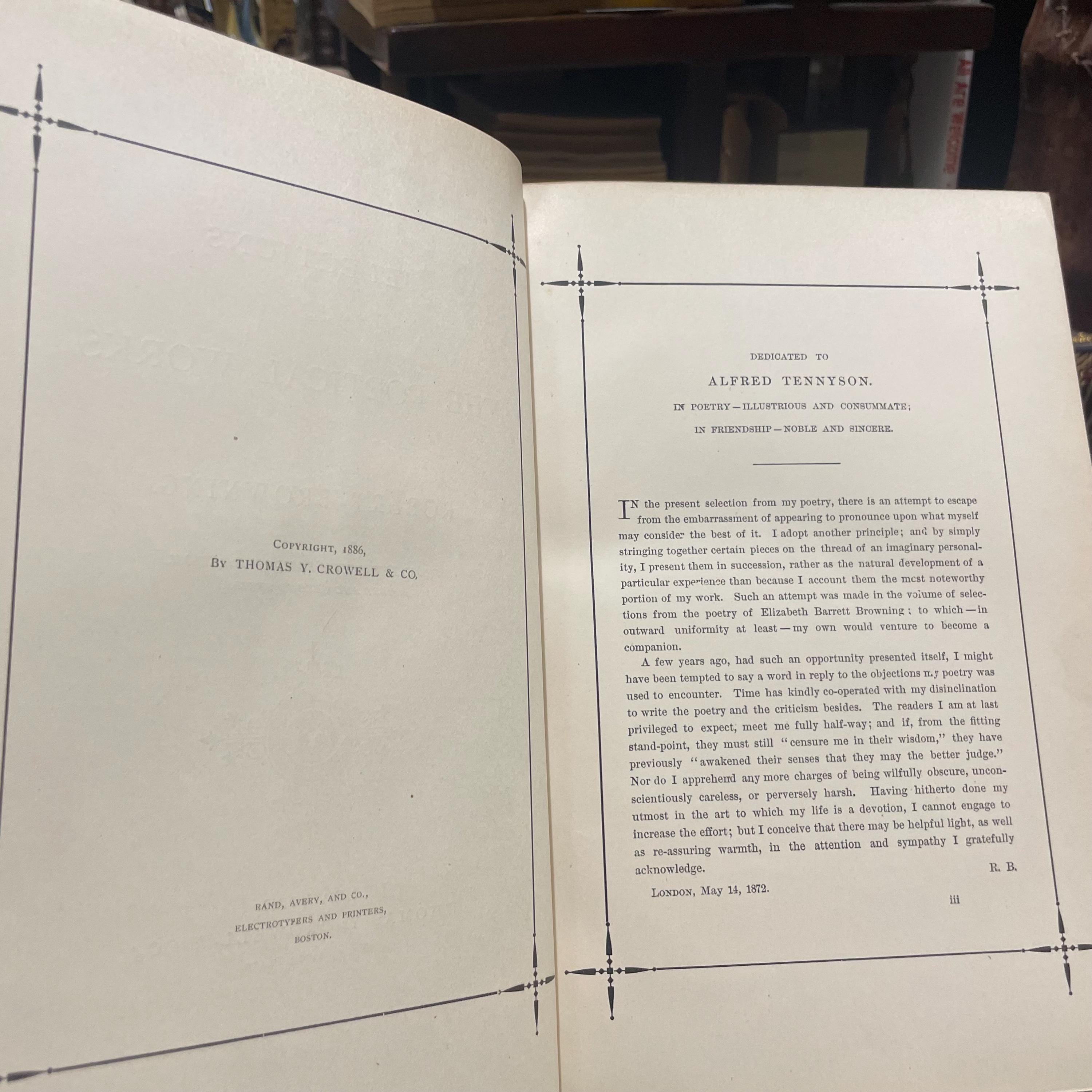 Selections from The Poetical Works of Robert Browning. From the Sixth London Edition. (First and Second Series) — photograph 3.