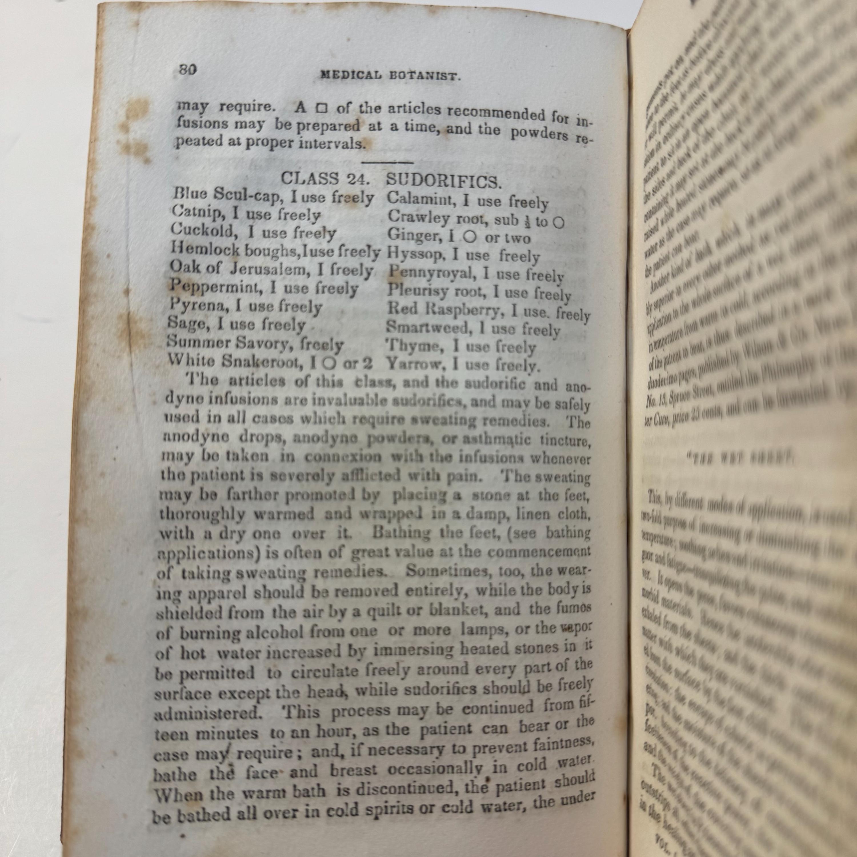 The Medical Botanist and Expositor of Diseases and Remedies. In Two Volumes. Volume First- In Six Parts. First Edition. — photograph 5.