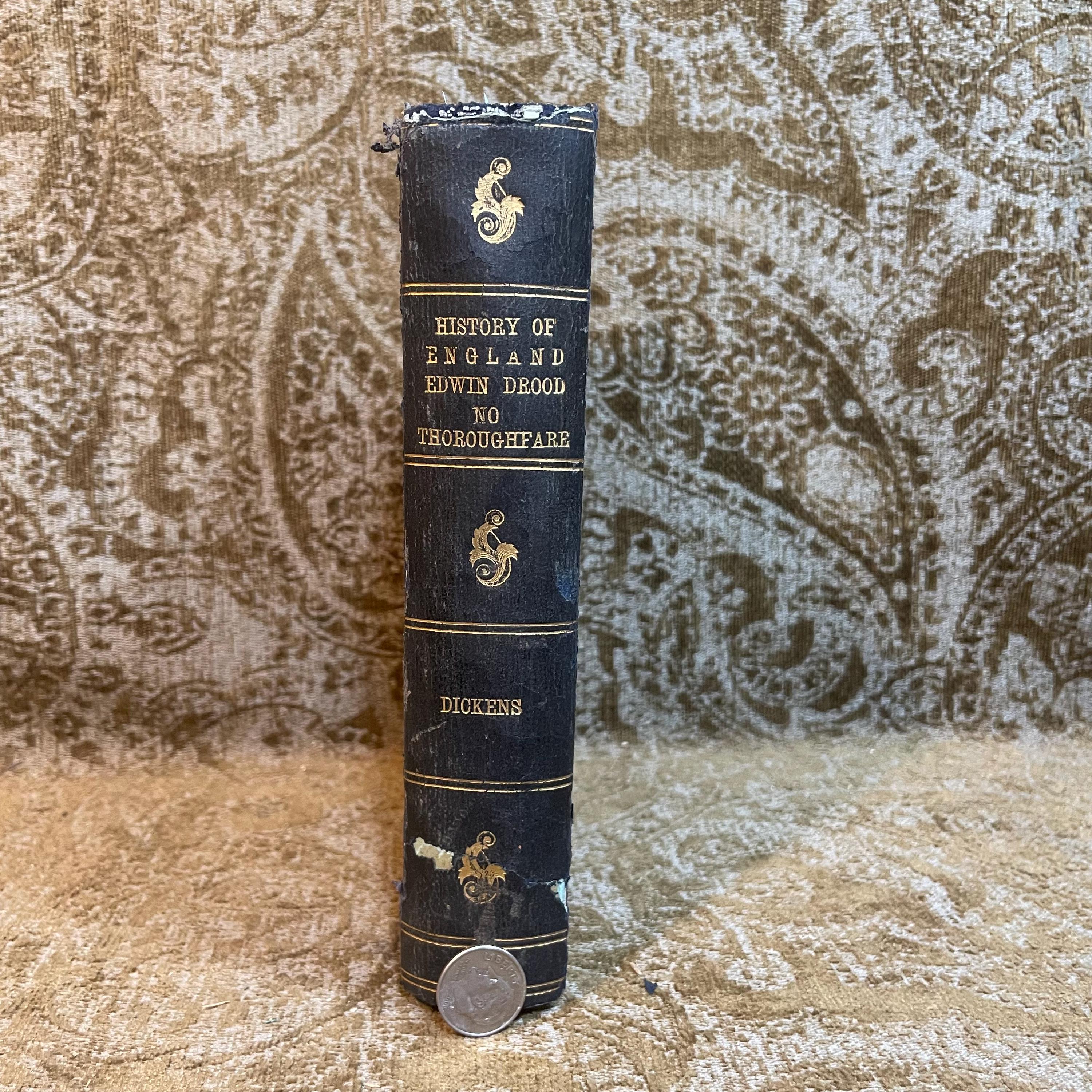 Three Volumes by Charles Dickens: A Child's History of England, The Mystery of Edwin Drood, No Thoroughfare (with Wilkie Collins) Seaside library (Pocket edition) — photograph 3.
