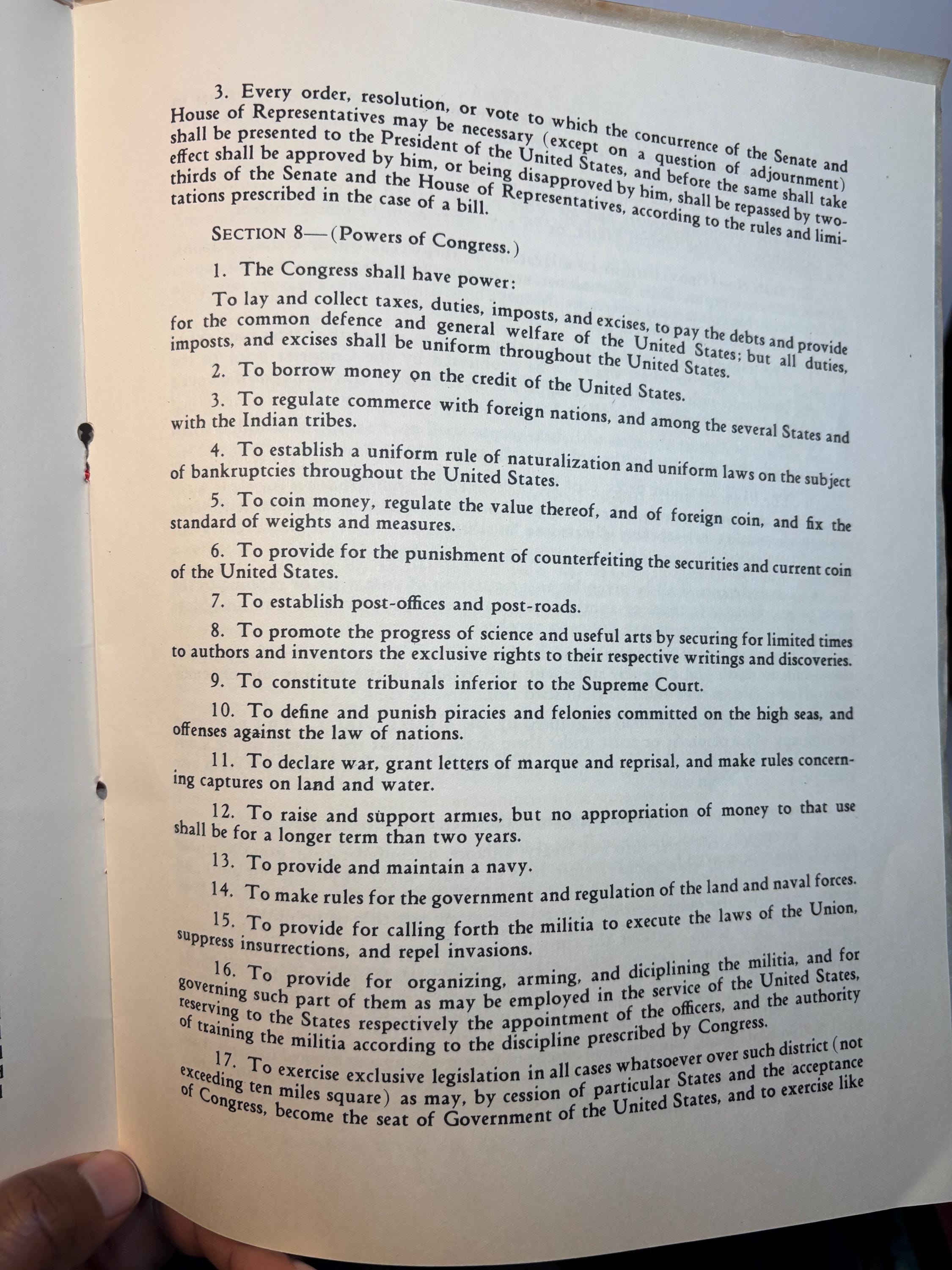 The Constitution of The United States, With Its Amendments — photograph 7.