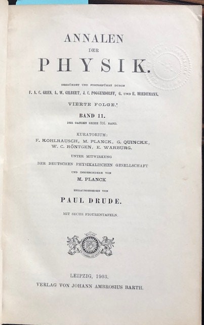 Einstein's earliest works on thermodynamics, focusing on the second law of thermodynamics (entropy), the equipartition theory 1902-07, 4 vol — photograph 6.