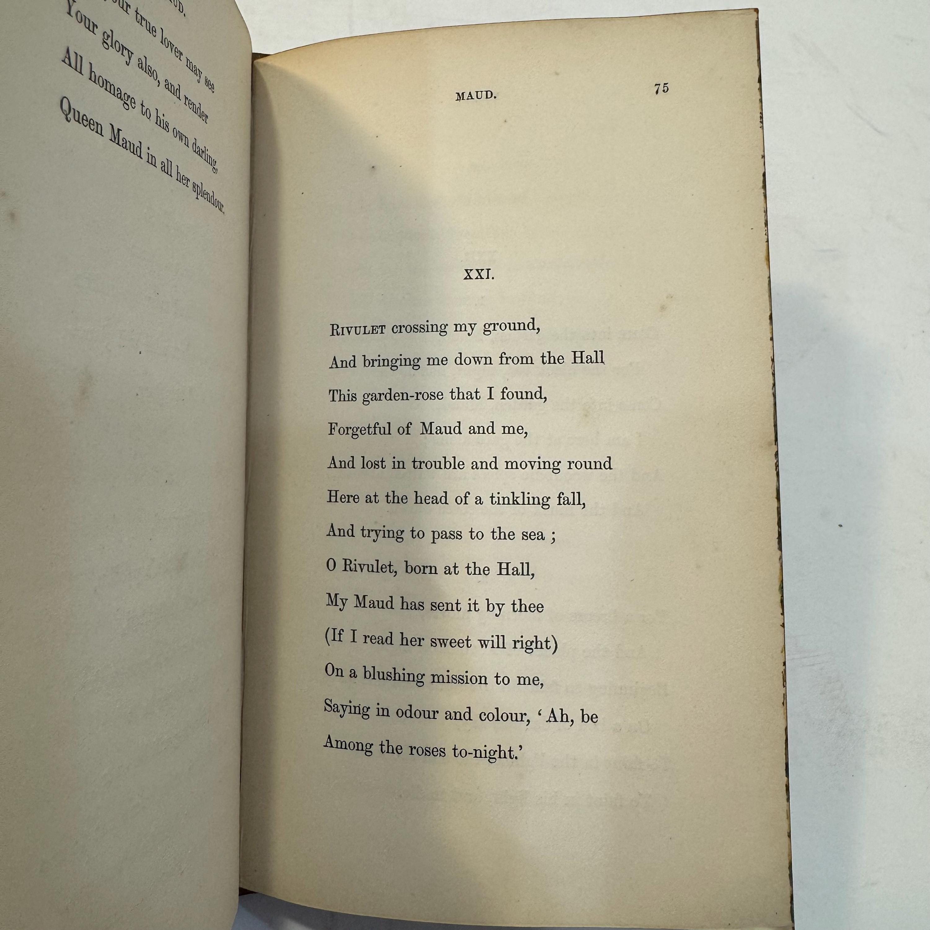 Maud, and Other Poems, a New Edition by Alfred Tennyson, 1859 | Fore-Edge Painting, Bound by Nutt — photograph 8.
