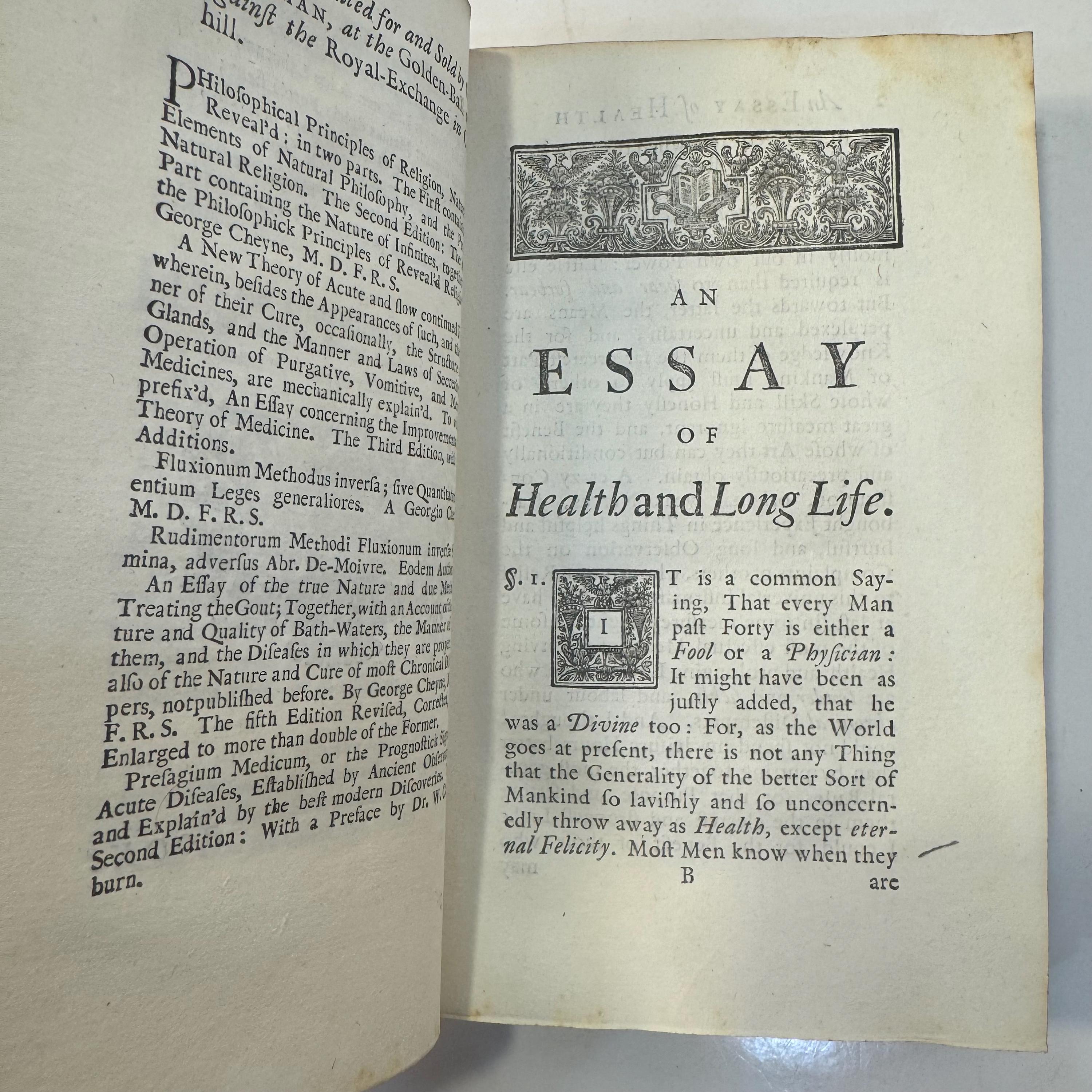 An Essay of Health and Long Life. The Third Edition. — photograph 7.