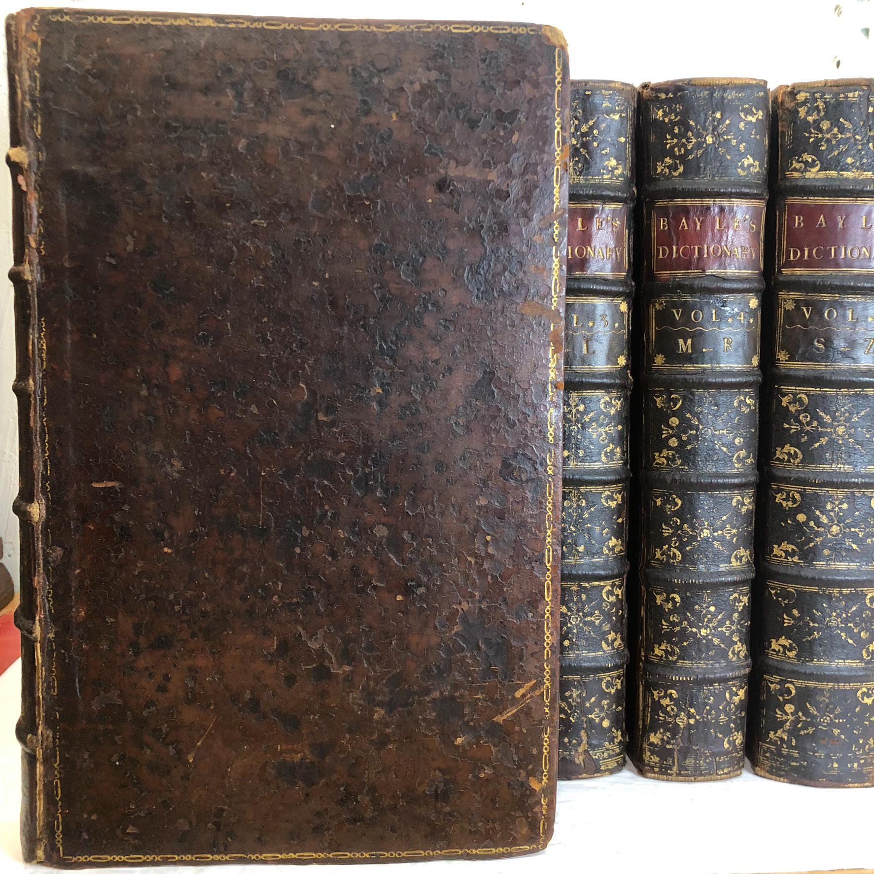 The Dictionary, Historical and Critical of Mr. Peter Bayle. The Second Edition, Carefully Collated, With the Several Editions of the Original; in Which Many Passages are Restored, and the Whole Greatly Augmented, Particularly with a Translation of the Quotations from eminent Writers in Various Languages. To which is Prefixed the Life of the Author, Revised, Corrected and Enlarged, by Mr. Des Maizeaux, Fellow of the Royal Society — photograph 9.