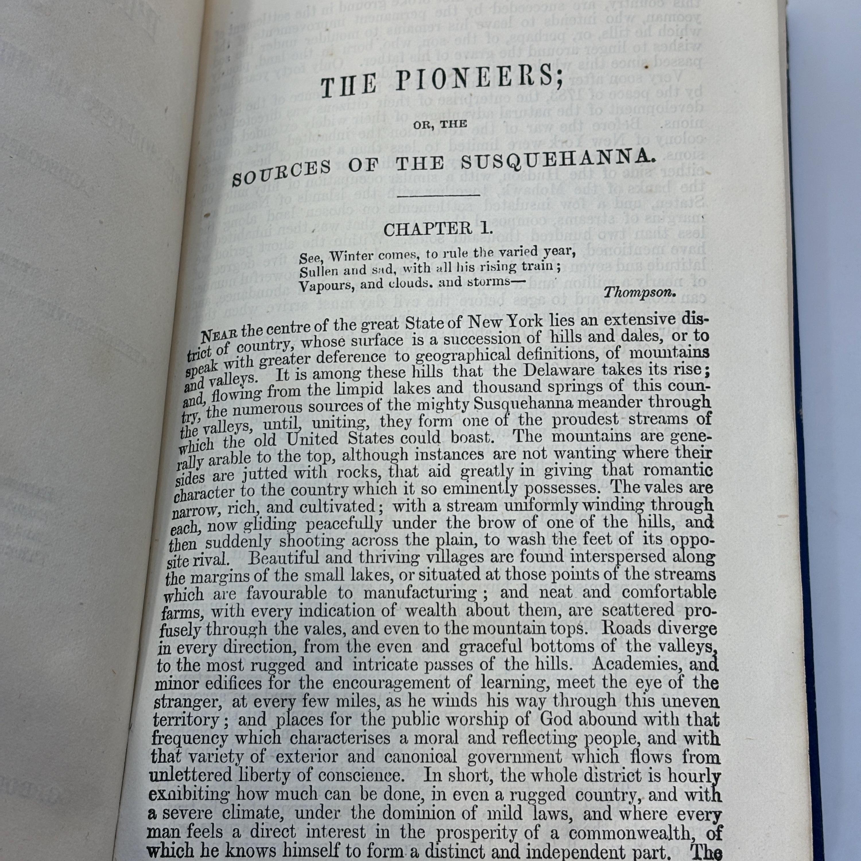 The Pioneers; or, The Sources of The Susquehanna; A Descriptive Tale. Thirtieth Thousand. — photograph 5.