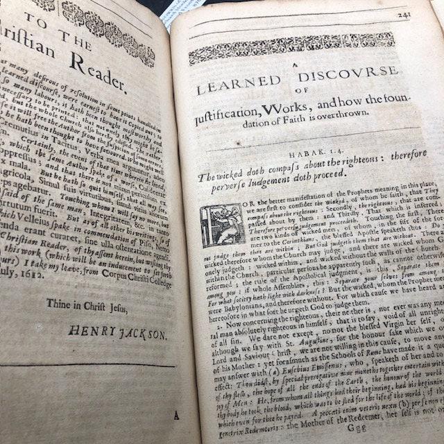 The WORKS of Mr. Richard Hooker (That Learned, Godly, Judicious, and Eloquent Divine) Vindicating the CHURCH of ENGLAND As truly Christian, and duly Reformed: in Eight Eooks of ECCLESIASTICAL POLITY. Now compleated, As with the Sixth and Eighth, so with the Seventh, (touching Episcopacy, as the Primitive, Catholick and Apostolick Government of the Church) out of his own Manuscripts, never before Published. With an account of his Holy Life, and Happy Death, written by Dr. John Gauden, now Bishop of Exeter. The entire edition dedicated to the Kings most excellent Majestie, CHARLS the II. By whose Royal Father (near His Martyrdom) the former Five Books (then onely extant) were commended to his dear Children, as an excellent means to satisfie Private Scruples, and settle the Publique Peace of this Church and Kingdom. — photograph 5.