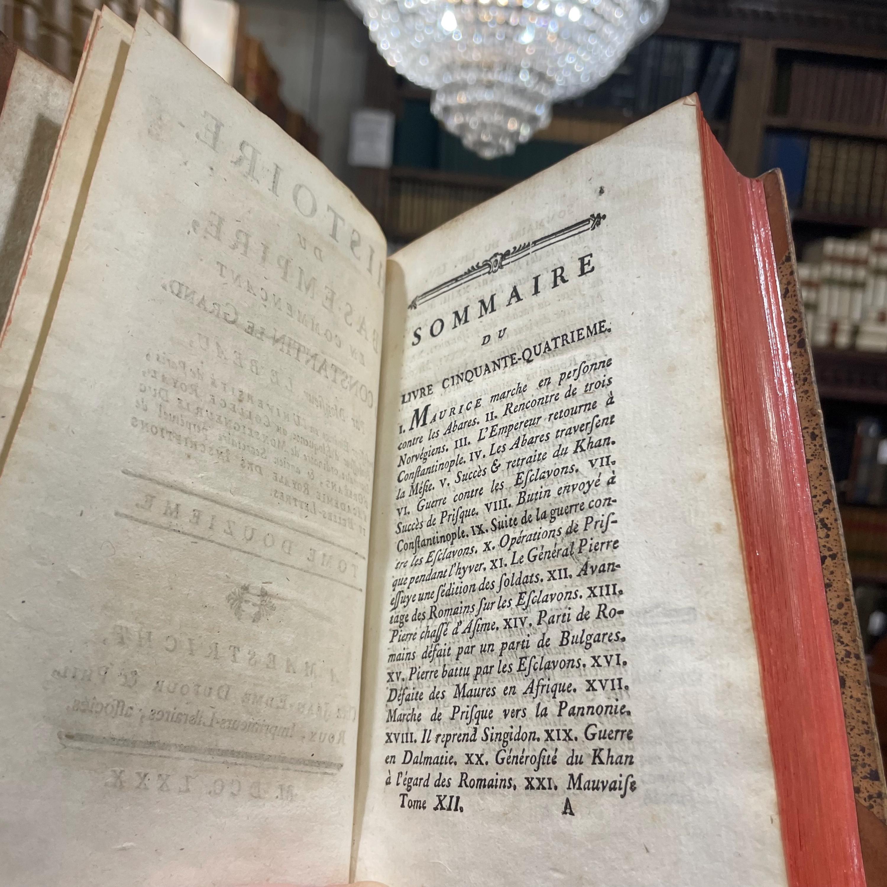 Histoire des empereurs romains, depuis Auguste jusqu'à Constantin Par Mr. Crevier, Professeur Émérite de Rhétorique au Collège de Beauvais. Tome premier. Translated: History of the Roman Emperors, From Augustus to Constantine By Mr. Crevier, Emeritus Professor of Rhetoric at the College of Beauvais. Volume One. — photograph 8.
