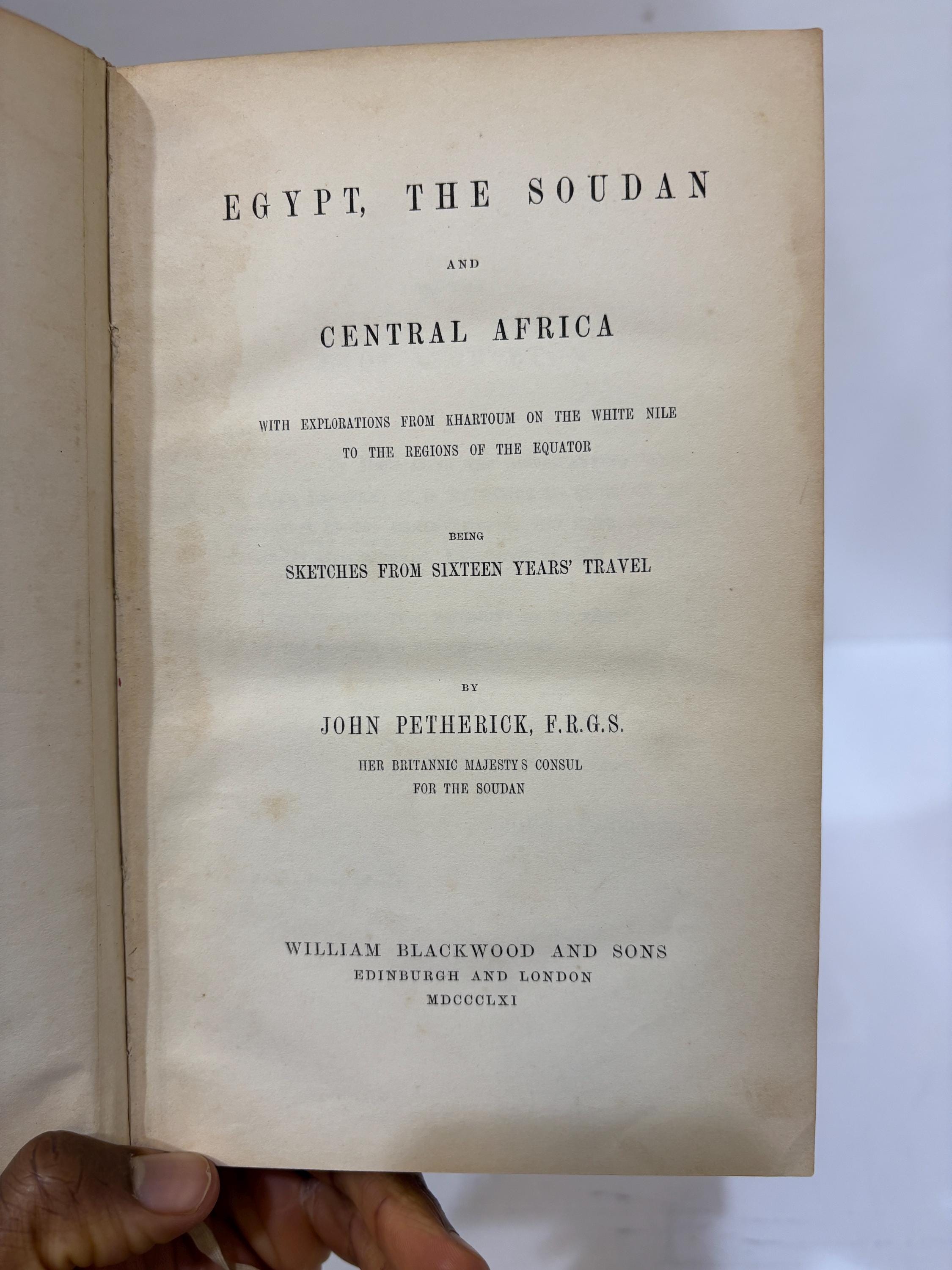 Egypt, The Soudan and Central Africa With Explorations from Khartoum on The White Nile to The Regions of The Equator Being Sketches from Sixteen Years' Travel — photograph 2.