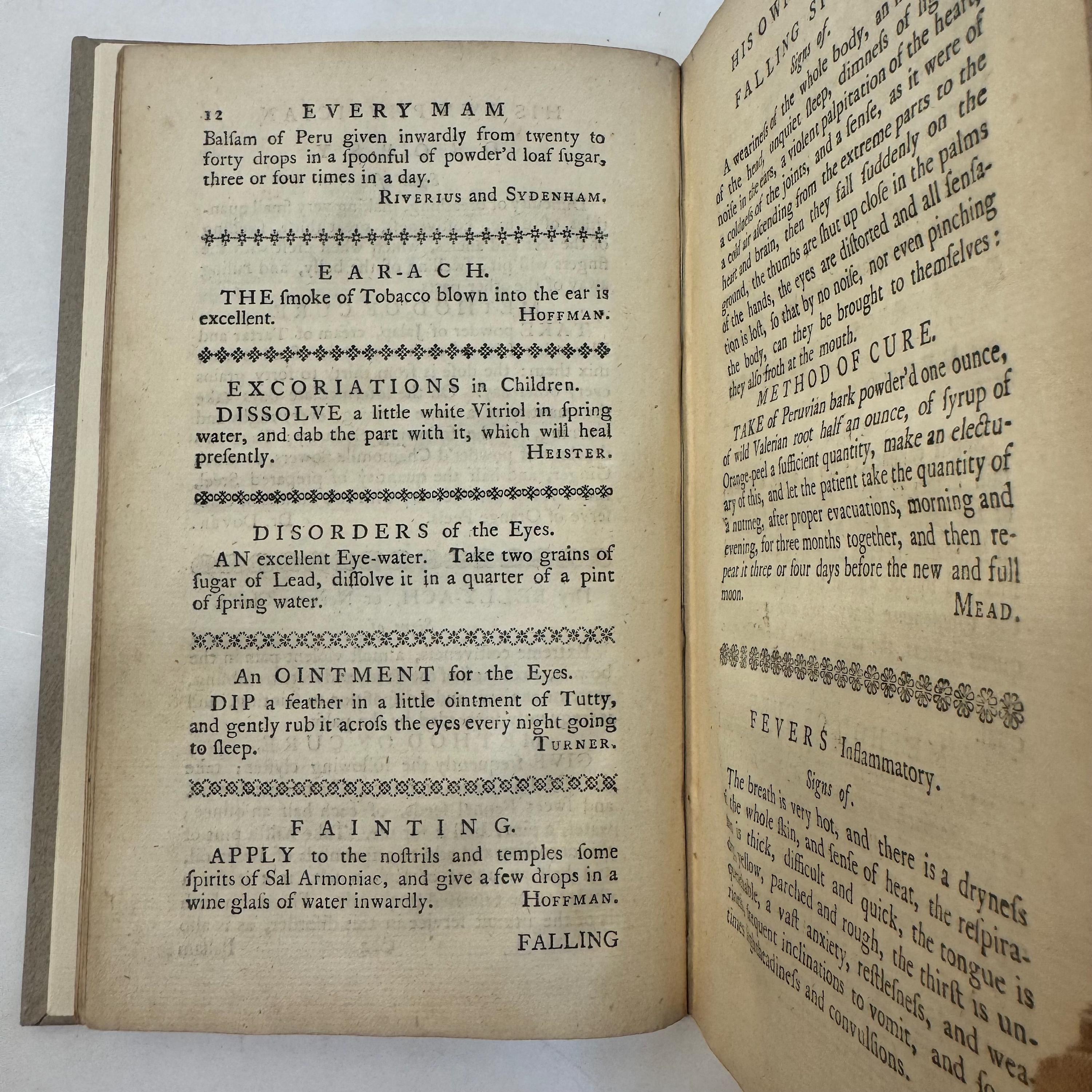 Every Man His Own Physician. Being, a Complet eCollction of Efficaious and Approved Remedies, For Every Disease incident to the Human Body. With Plain Instructions for Their Common Use. Necessary to be Had in All Families, Particularly Thops Residing in the Country. The Fourth Edition, Improved. — photograph 8.