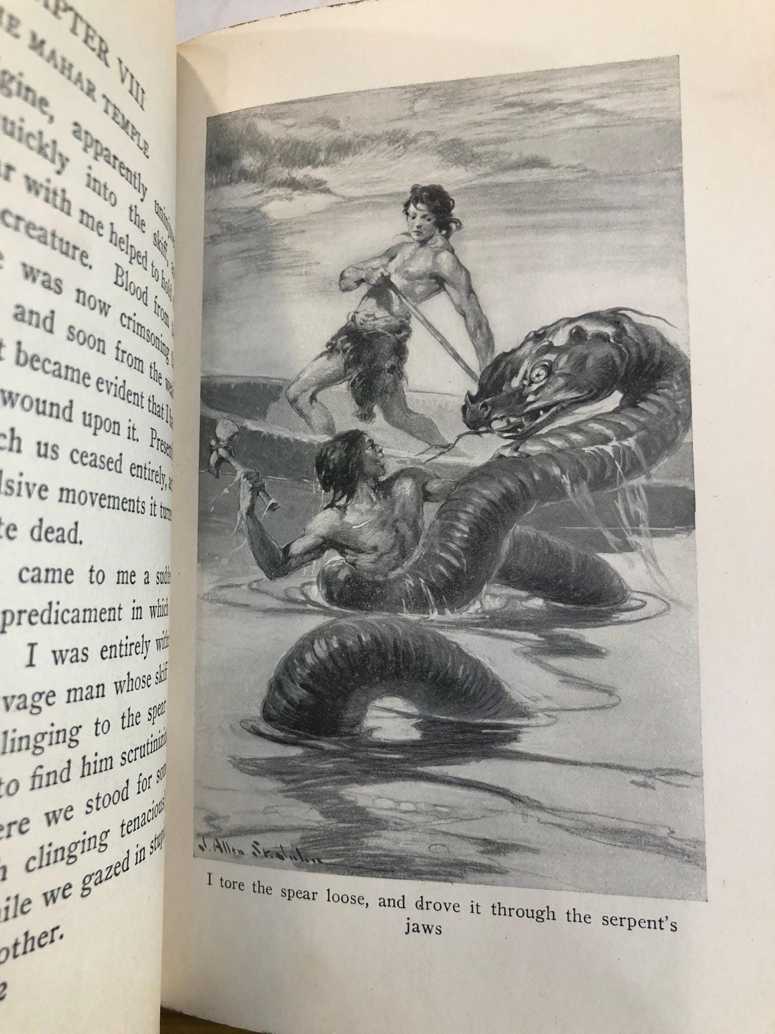 First Two Volumes of Edgar Rice Burroughs Pellucidar Series; At The Earth's Core, Pellucidar — photograph 8.