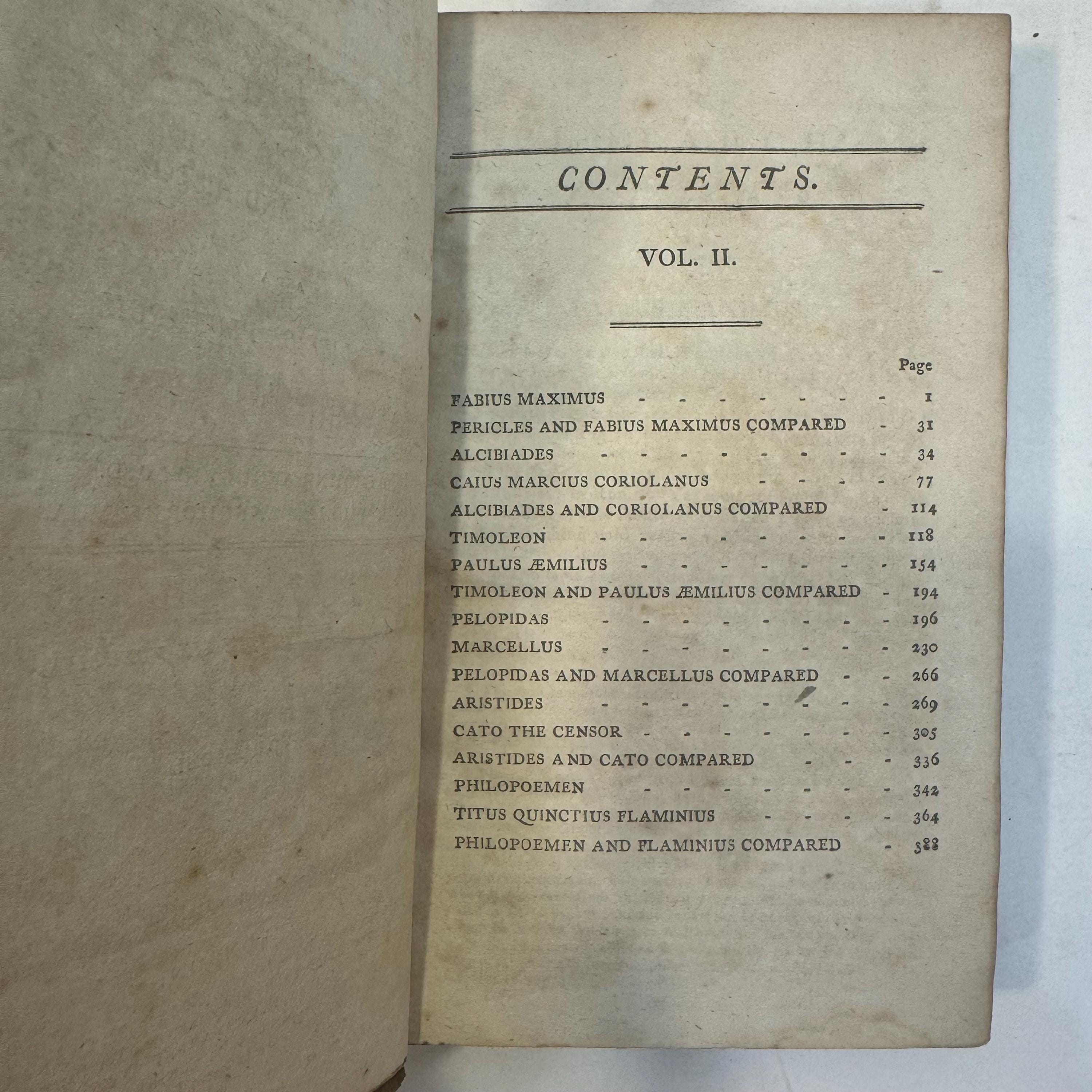 Plutarch's Lives, Translated from the Greek, John & William Langhorne, New Edition, 6 Volumes, Historical Notes, 1794 — photograph 9.