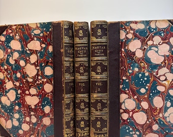 Primera edición de La ciudad de Maygar, o Hungría y sus instituciones en 1839-40. En tres volúmenes.