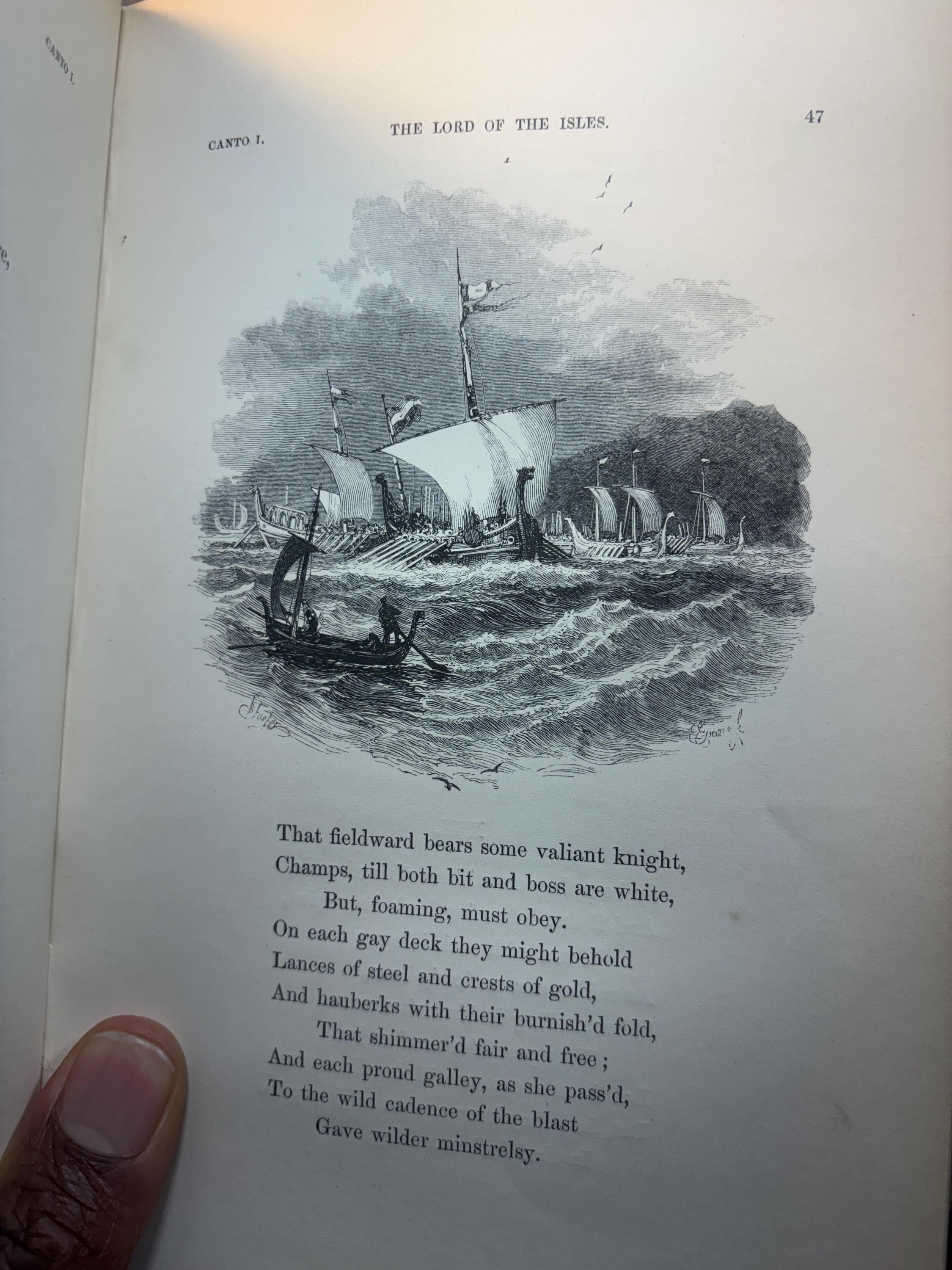 The Lord of The Isles. With all His Introductions, and The Editor's Notes. Illustrated by Numerous Engravings on Wood from Drawings by Birket Foster and John Gilbert. — photograph 9.