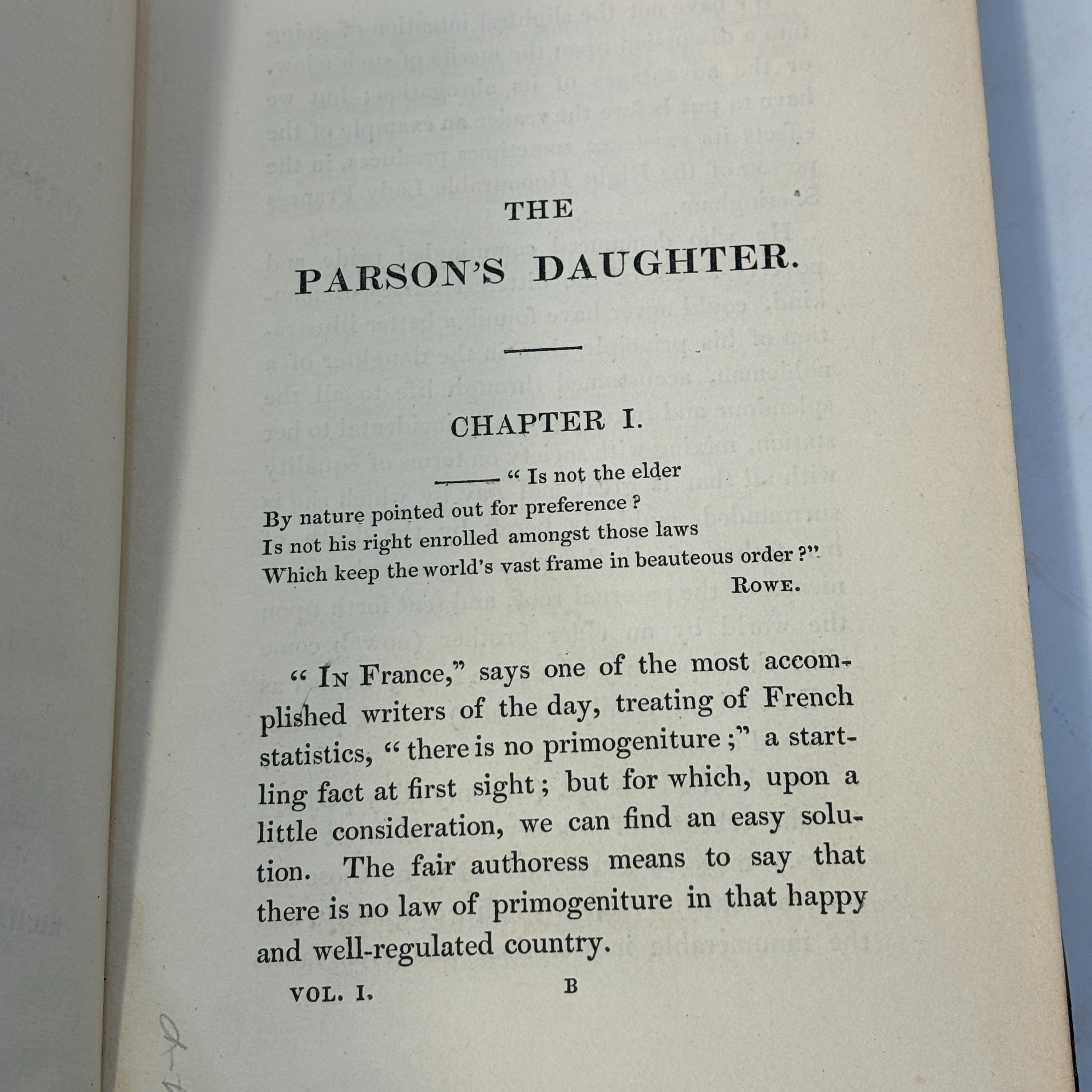 The Parson's Daughter. By the Author of "Sayings and Doings," &c. — photograph 8.