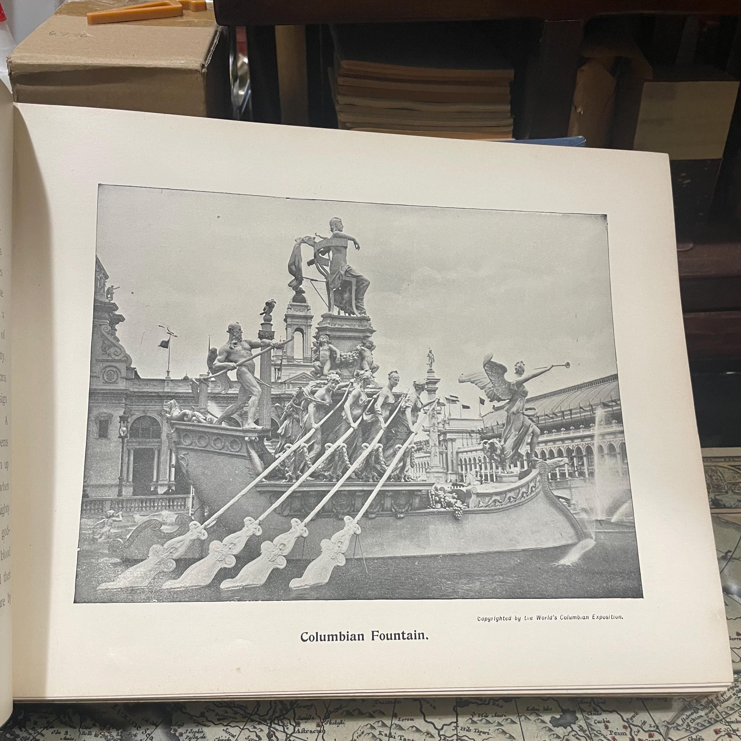 Shepp's World's Fair Photographed. Being a Collection of Original Copyrighted Photographs, Authorized and Permitted by the Management of the World's Columbian Exposition Consisting of Photographs of the Thirteen Original Buildings; The Forty State Buildings; The Buildings of Nineteen Foriegn Nations; The Court of Honor; The War Ship Illinois; The Lake Front; The Lagoon; Temples; Pavillions; Gardens; Fountains; Statues; The Midway Plaisance; and its Scenes. All Described in Crisp and Beautiful language. Sold By Subscription Only — photograph 7.