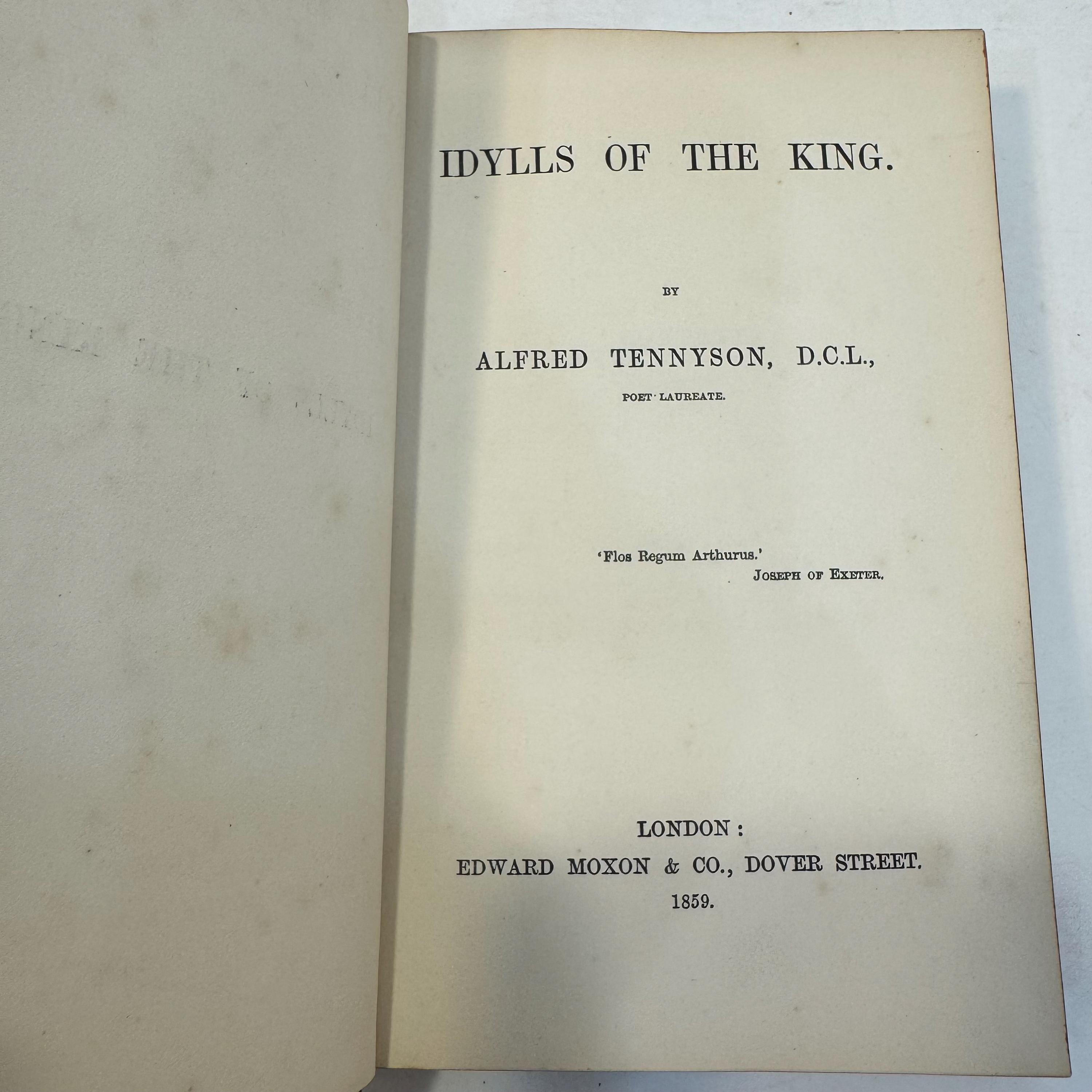 Idylls of The King by Alfred Tennyson, 1859 | Fore-Edge Painting, Bound by Nutt — photograph 5.