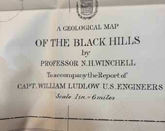 Report of a Reconnaissance of The Black Hills of Dakota, made in The Summer of 1874